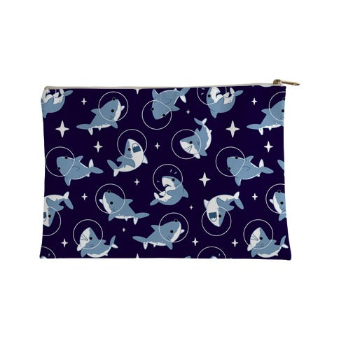 Space Shark Pattern Accessory Bag